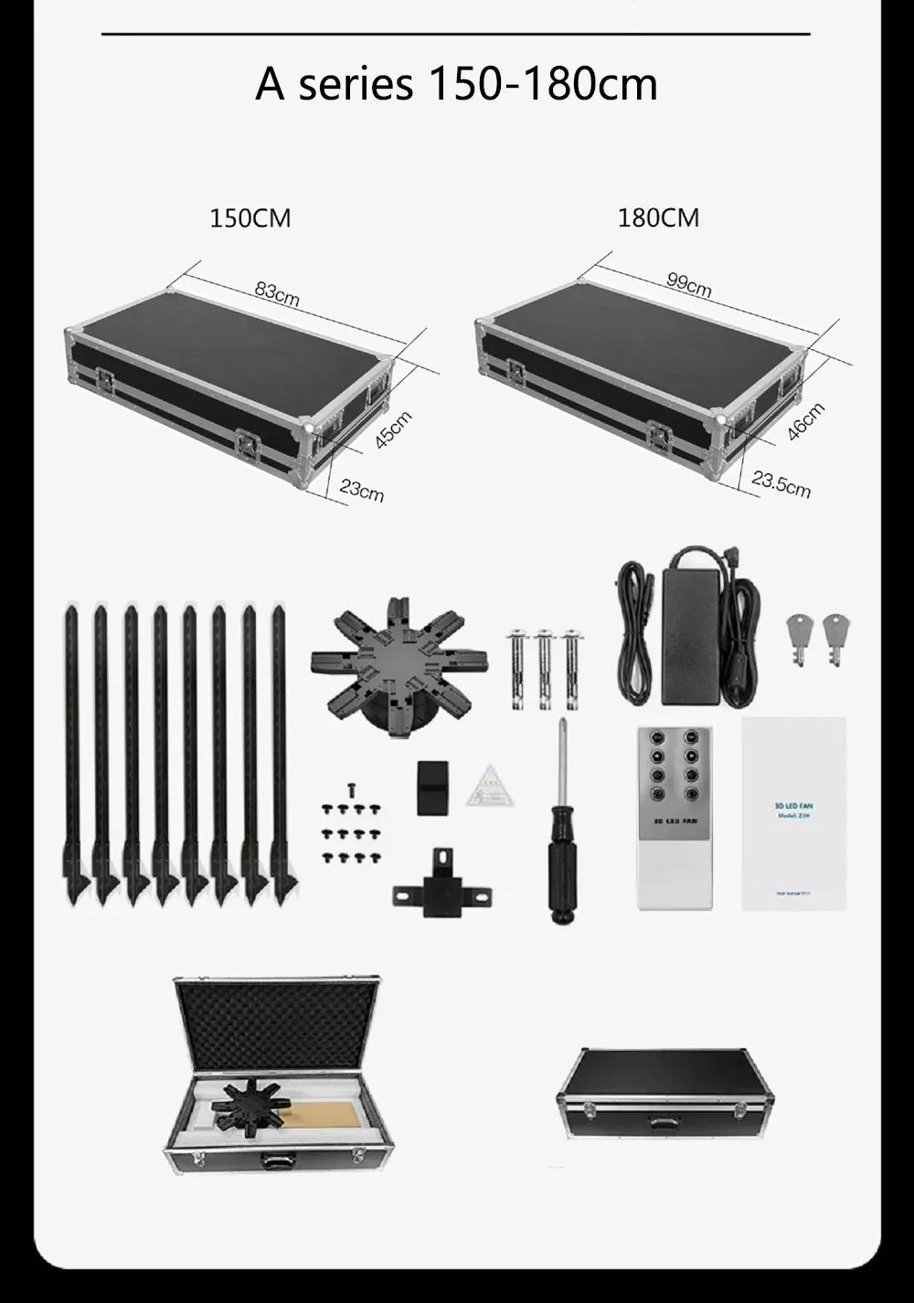 Hologram 3D Ventilador Projetor Advertising Display Luces Led light Sign Holographic Player Support Images Video Draw Audiences