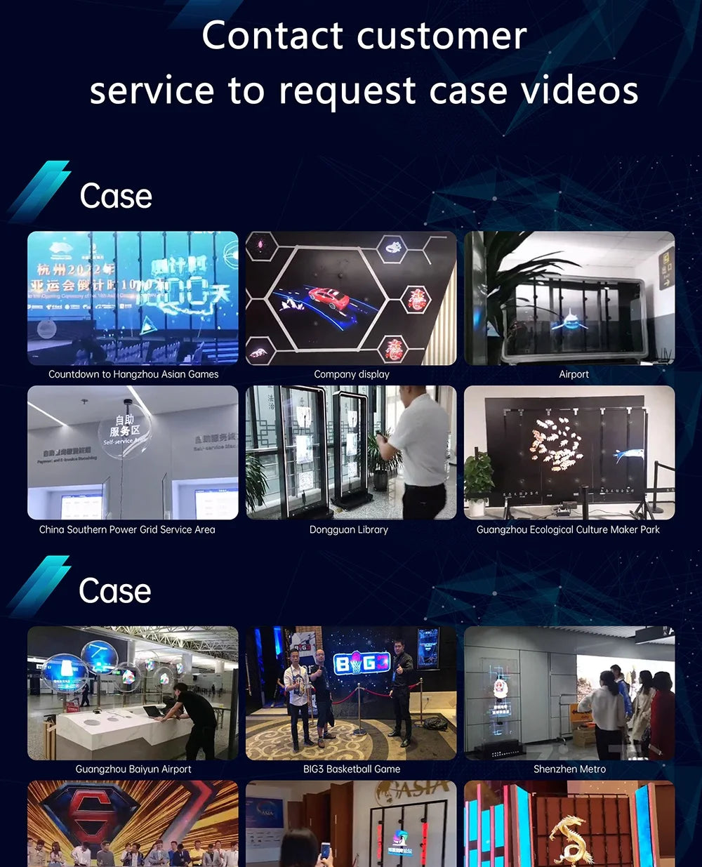 Hologram 3D Ventilador Projetor Advertising Display Luces Led light Sign Holographic Player Support Images Video Draw Audiences